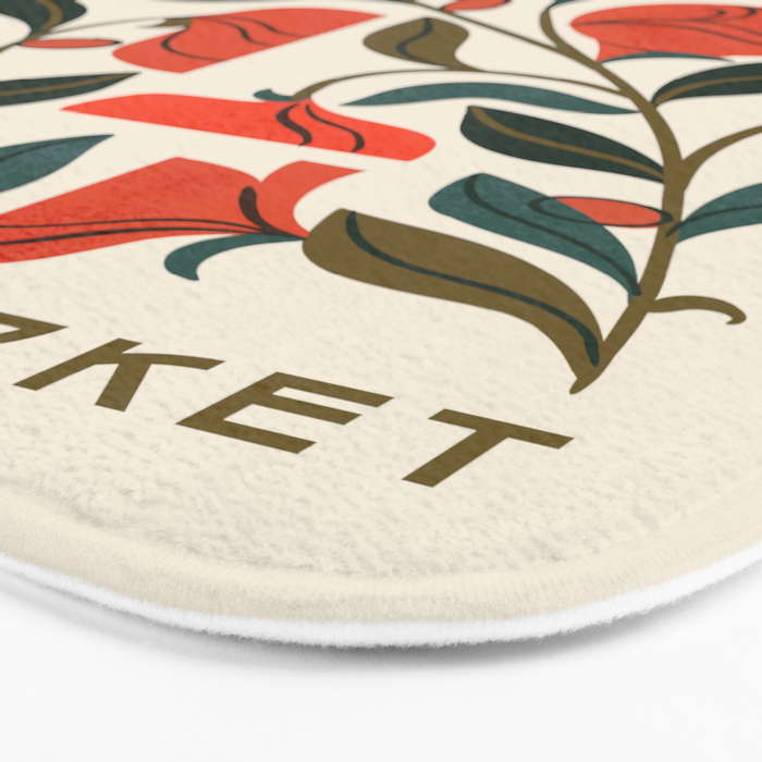 Nouveau Flower Market 1 Bath Mat Gallery Image 3