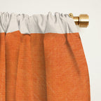 Orange Beige Dark Gray Abstract Geometric Art Window Curtain Gallery Image 2