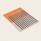 Orange Beige Dark Gray Abstract Geometric Art Notebook Gallery Image 3