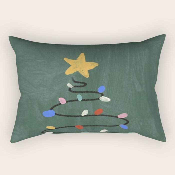 Christmas tree Rectangular Pillow Gallery Image 2
