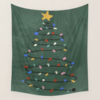 Christmas tree Wall Tapestry Gallery Image 4