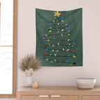Christmas tree Wall Tapestry Gallery Image 2