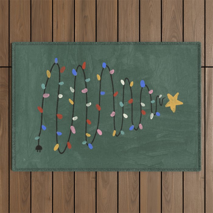 Christmas tree Outdoor Rug Gallery Image 1
