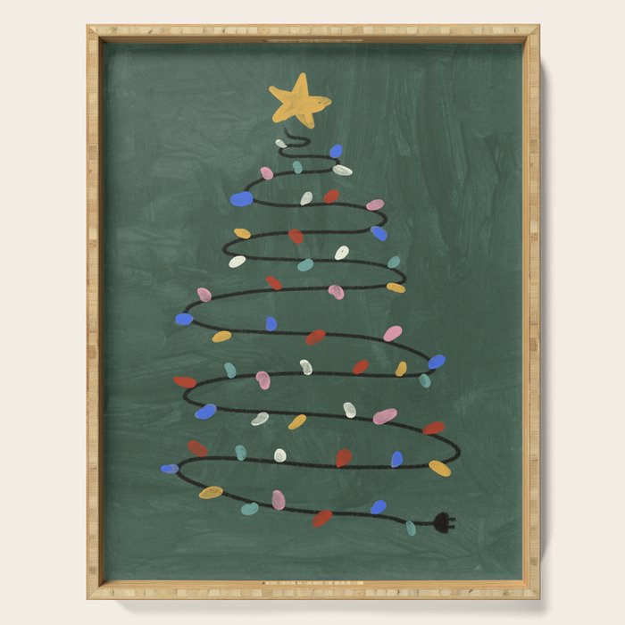 Christmas tree Serving Tray Gallery Image 1