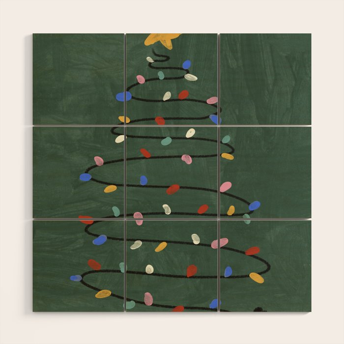 Christmas tree Wood Wall Art Gallery Image 1