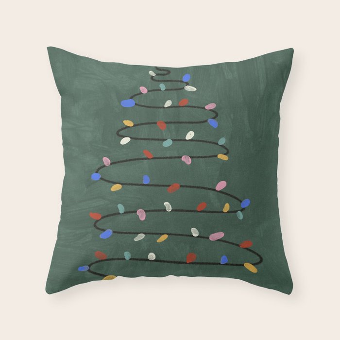 Christmas tree Throw Pillow Gallery Image 6