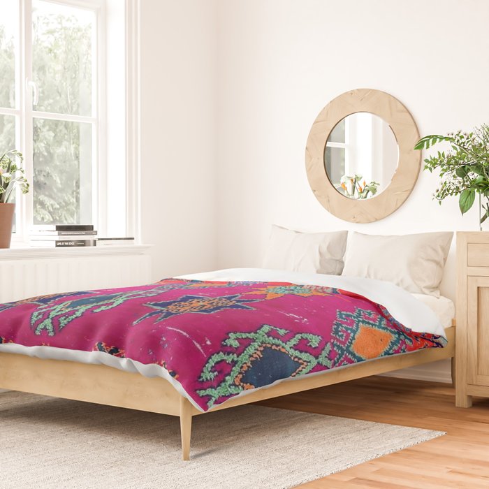 Moroccan Traditional Carpet Artwork Duvet Cover Gallery Image 2