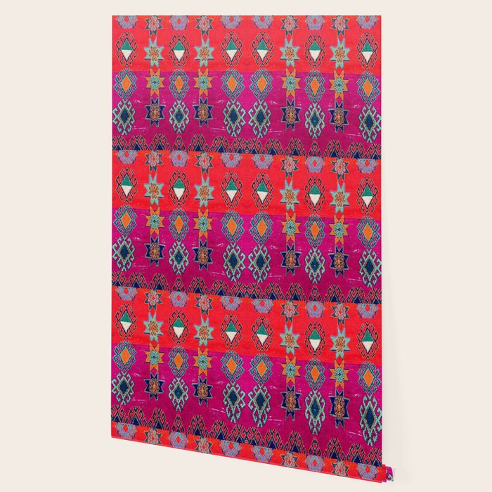 Moroccan Traditional Carpet Artwork Wallpaper Gallery Image 2