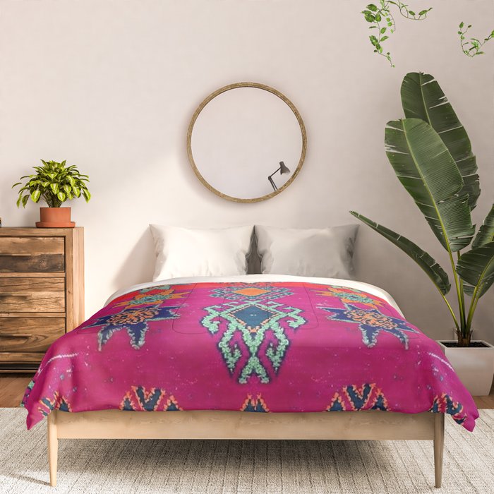 Moroccan Traditional Carpet Artwork Comforter Gallery Image 3