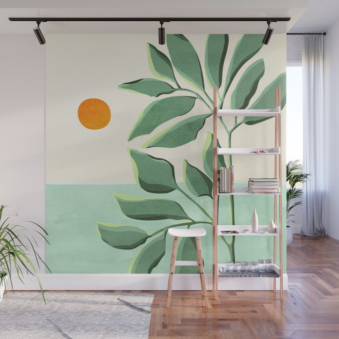 Sunset At The Beach House No2 Wall Mural Gallery Image 1
