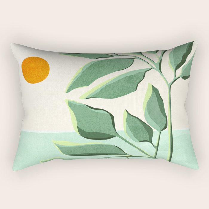 Sunset At The Beach House No2 Rectangular Pillow Gallery Image 1