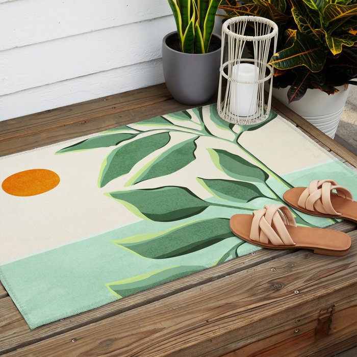 Sunset At The Beach House No2 Outdoor Rug Gallery Image 2