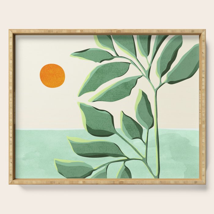 Sunset At The Beach House No2 Serving Tray Gallery Image 1