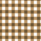 Neutral Tan Gingham Checkered Pattern Coffee Mug Gallery Image 2