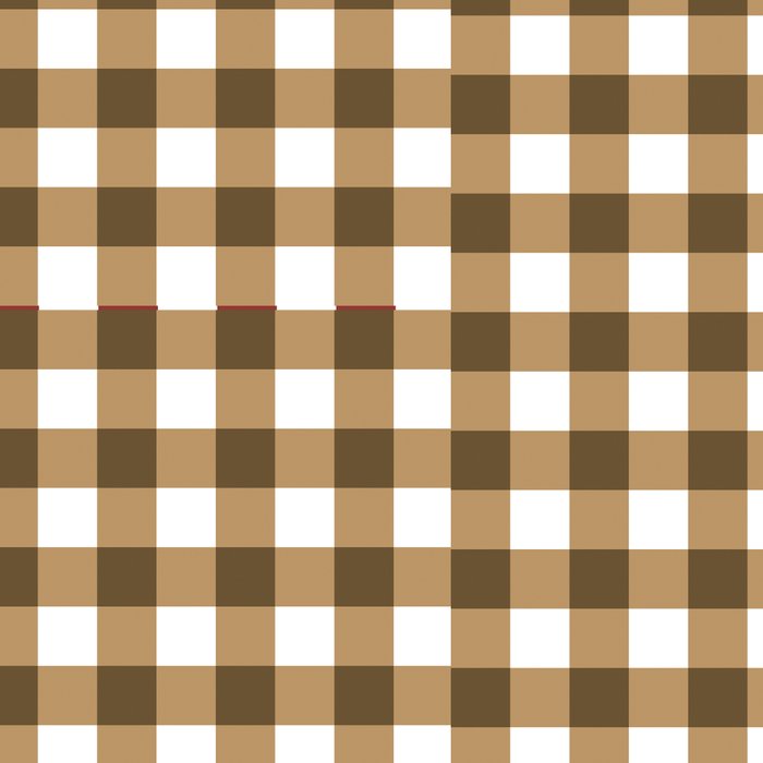Neutral Tan Gingham Checkered Pattern Coffee Mug Gallery Image 2