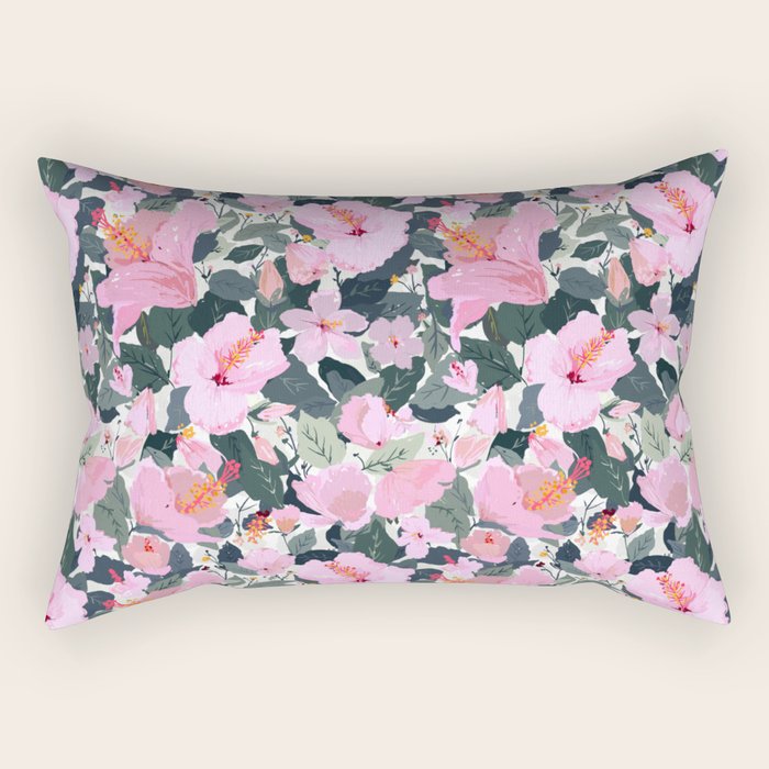 Hi Hibiscus! Rectangular Pillow Gallery Image 2