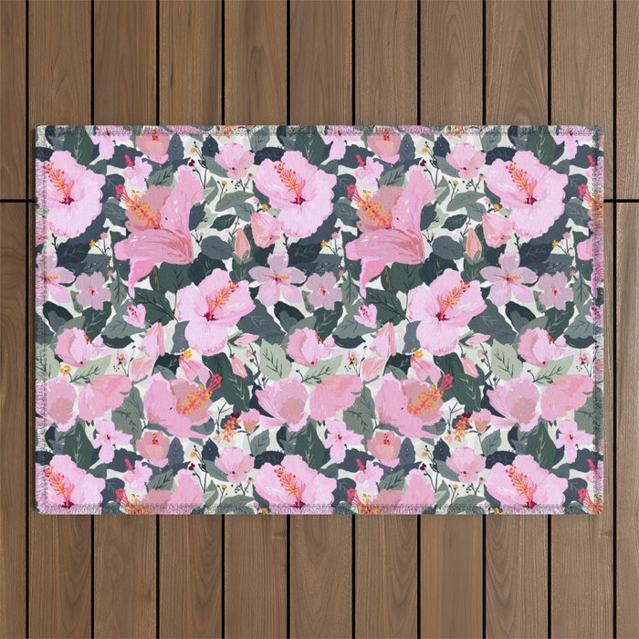 Hi Hibiscus! Outdoor Rug Gallery Image 1