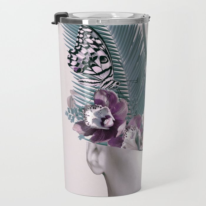 Tropical Girl 3 Travel Mug Gallery Image 3
