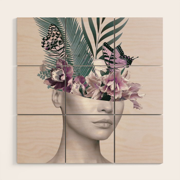 Tropical Girl 3 Wood Wall Art Gallery Image 1