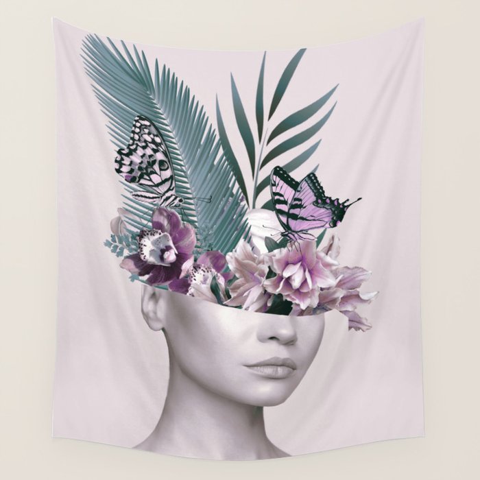 Tropical Girl 3 Wall Tapestry Gallery Image 1
