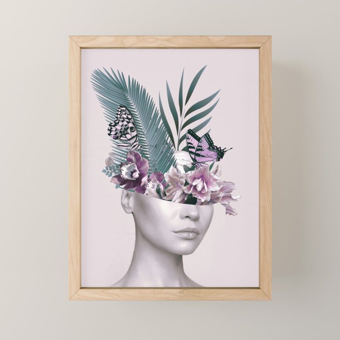 Tropical Girl 3 Mini Art Print Gallery Image 1