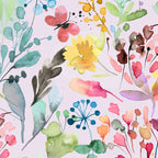 Wild Flowers Meadow Spring Garden Floral Watercolor Pink Coffee Mug Gallery Image 2