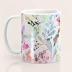 Wild Flowers Meadow Spring Garden Floral Watercolor Pink Coffee Mug Gallery Image 3