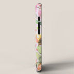 Wild Flowers Meadow Spring Garden Floral Watercolor Pink iPhone Case Gallery Image 2