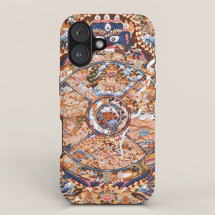 Tibetan Buddhist Samsara Dharma Wheel iPhone Case Gallery Image 1
