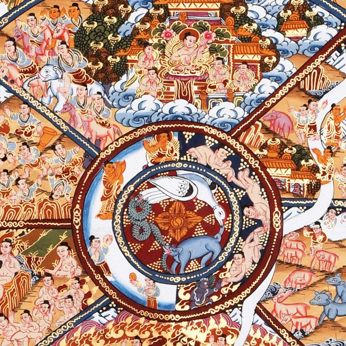 Tibetan Buddhist Samsara Dharma Wheel Coffee Mug Gallery Image 2