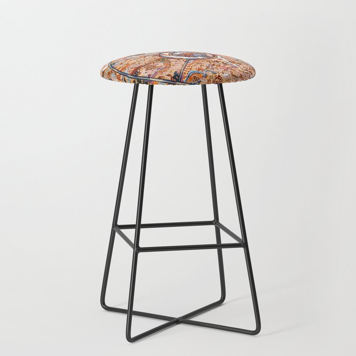 Tibetan Buddhist Samsara Dharma Wheel Stool Gallery Image 1