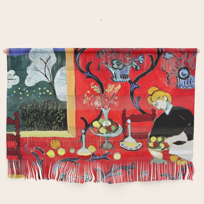 Matisse - The Dessert, Harmony in Red, 1908 Artwork Wall Hanging Gallery Image 1