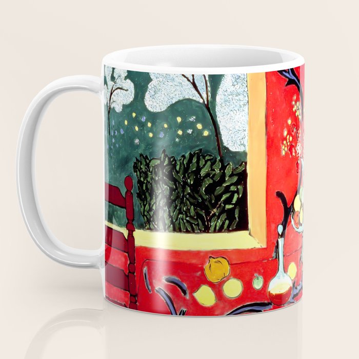 Matisse - The Dessert, Harmony in Red, 1908 Artwork Coffee Mug Gallery Image 3