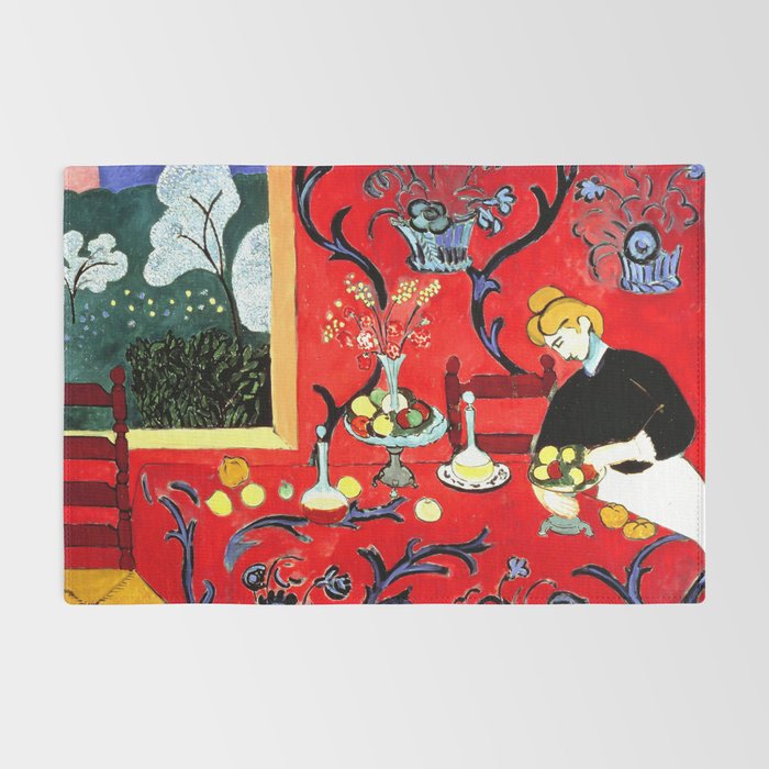 Matisse - The Dessert, Harmony in Red, 1908 Artwork Rug Gallery Image 2