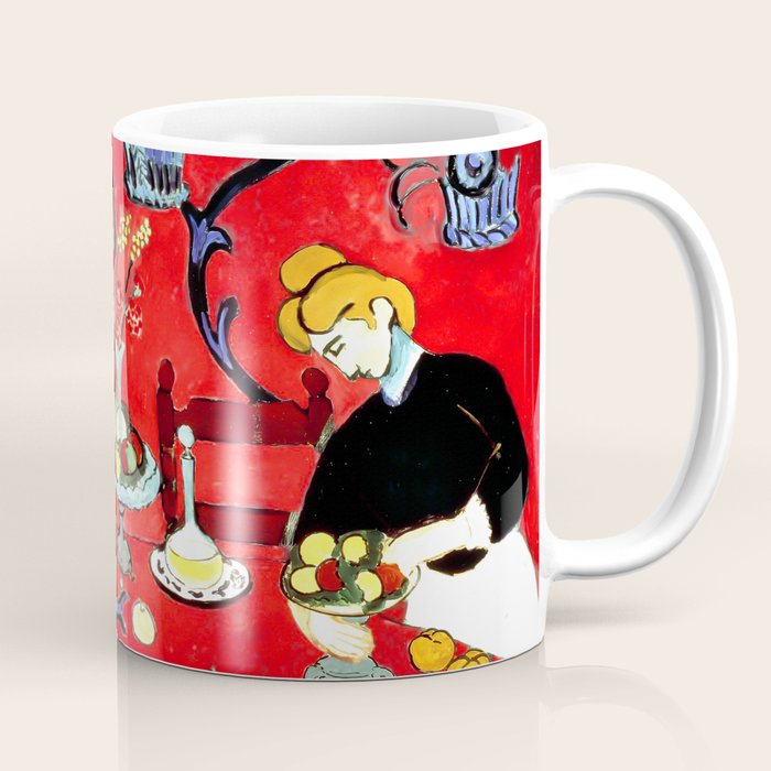 Matisse - The Dessert, Harmony in Red, 1908 Artwork Coffee Mug Gallery Image 1