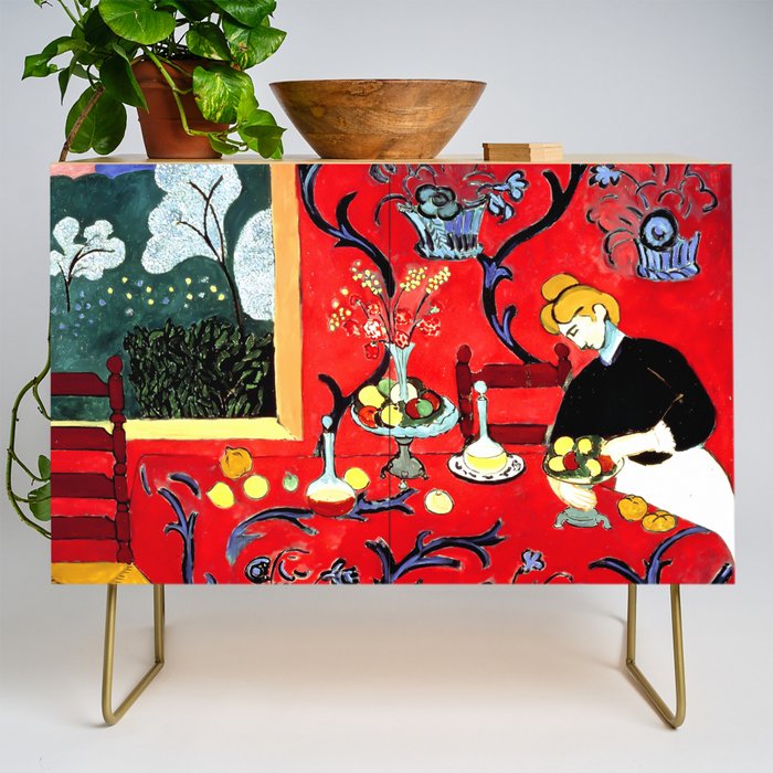 Matisse - The Dessert, Harmony in Red, 1908 Artwork Credenza Gallery Image 1