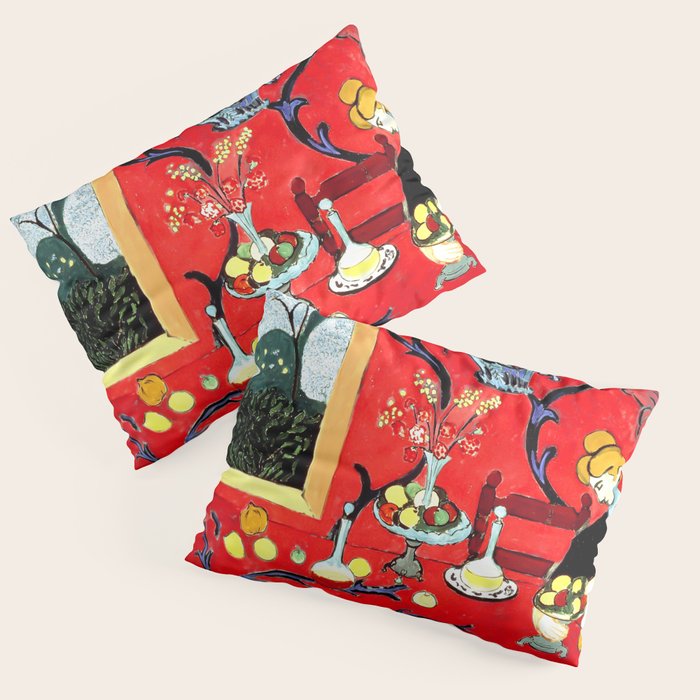 Matisse - The Dessert, Harmony in Red, 1908 Artwork Pillow Sham Gallery Image 1