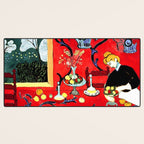 Matisse - The Dessert, Harmony in Red, 1908 Artwork Desk Mat Gallery Image 3