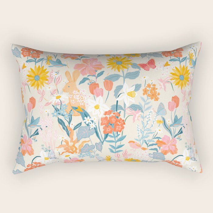 Flora & Fauna Rectangular Pillow Gallery Image 1