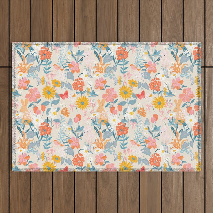 Flora & Fauna Outdoor Rug Gallery Image 1