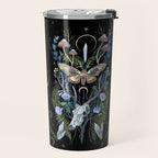 Deer Skull Crystals Garden Travel Mug Gallery Image 2
