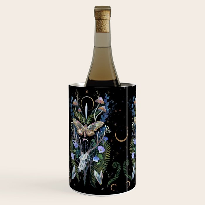 Deer Skull Crystals Garden Wine Chiller Gallery Image 2