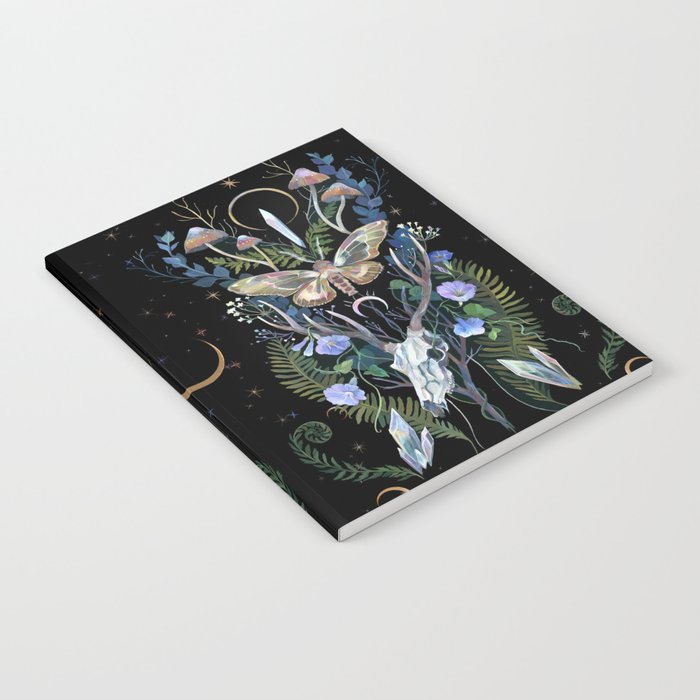 Deer Skull Crystals Garden Notebook Gallery Image 1