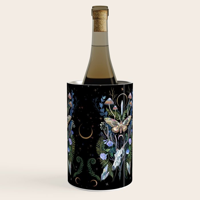 Deer Skull Crystals Garden Wine Chiller Gallery Image 3