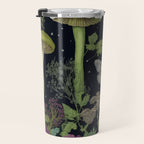 Mystery Night Garden with Moths Mushrooms and Hemlock Travel Mug Gallery Image 3