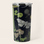 Mystery Night Garden with Moths Mushrooms and Hemlock Travel Mug Gallery Image 1