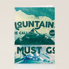 The Mountains are Calling & I Must Go Stationery Card Gallery Image 2