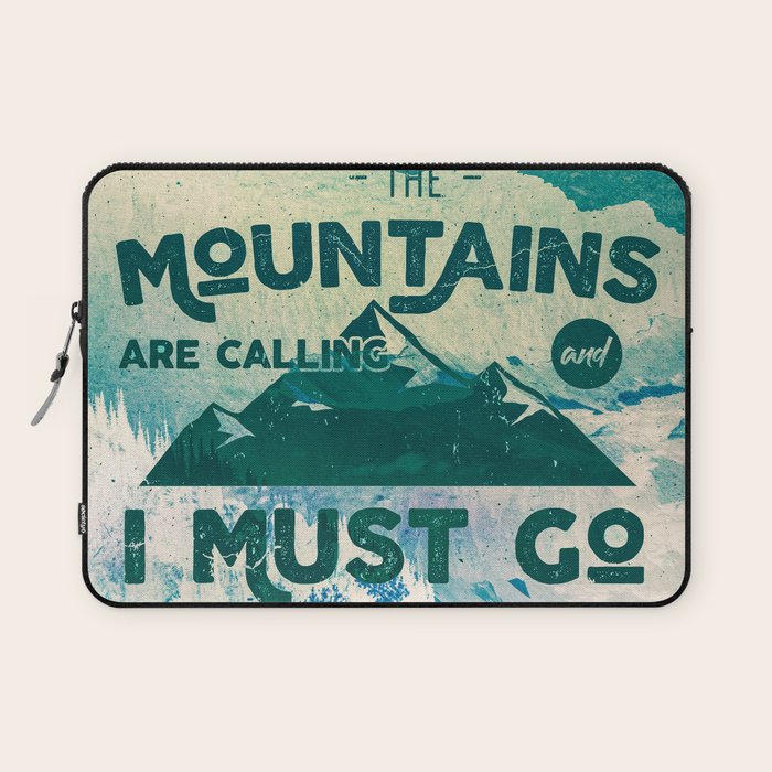 The Mountains are Calling & I Must Go Laptop Sleeve Gallery Image 1