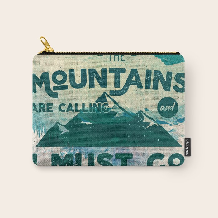 The Mountains are Calling & I Must Go Carry All Pouch Gallery Image 1