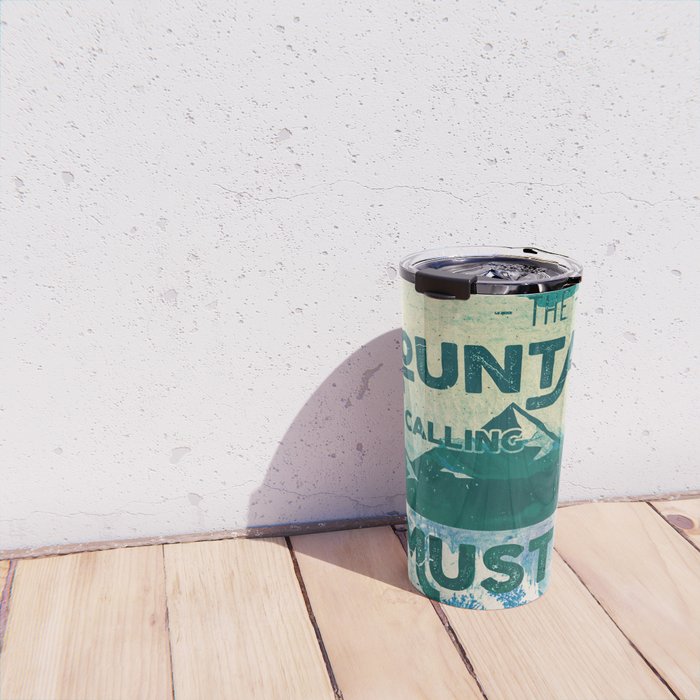 The Mountains are Calling & I Must Go Travel Mug Gallery Image 4
